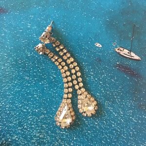 Drop Rhinestone Earrings